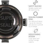 ⁦Conteneurs Alimentaires Empilables en Acier Inoxydable Écologiques 3pcs – حاويات طعام من الستانلس ستيل قابلة للتكديس⁩ - الصورة ⁦4⁩