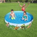 ⁦Piscine Dinosaure Ronde en Vinyle et PVC 244x46cm⁩ - الصورة ⁦4⁩