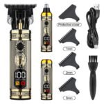 ⁦Rasoir professionnel multifonction 3en1 Étanche en acier Rechargeable USB⁩ - الصورة ⁦3⁩