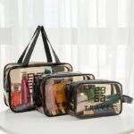 ⁦Pack 3 Pcs Sacs de toillete trousse à cosmétiques, trousse de maquillage, trousse de toilette étanche V2⁩ - الصورة ⁦3⁩