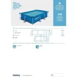 ⁦Steel Pro™ Piscine Rectangulaire 259 x 170 x 61cm Bestway 56403⁩ - الصورة ⁦3⁩