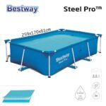 Steel Pro™ Piscine Rectangulaire 259 x 170 x 61cm Bestway 56403