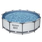 ⁦Steel Pro Max™ Piscine Ronde Avec Pompe Filtrante et Echelle 366x10cm Bestway⁩ - الصورة ⁦3⁩