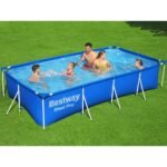⁦Steel Pro™ Piscine Rectangulaire Avec Pompe Filtrante 400 x 211 x 81 cm Bestway⁩ - الصورة ⁦2⁩