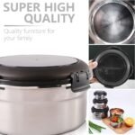 ⁦Conteneurs Alimentaires Empilables en Acier Inoxydable Écologiques 3pcs – حاويات طعام من الستانلس ستيل قابلة للتكديس⁩ - الصورة ⁦5⁩