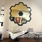 ⁦Décoration murale miroir Abeille Miroir Acrylic 40 Cm / 45 Cm⁩ - الصورة ⁦7⁩