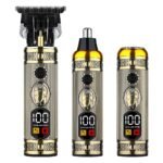 Rasoir professionnel multifonction 3en1 Étanche en acier Rechargeable USB