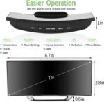 ⁦Horloge et réveil thermomètre de table electronique lumineux⁩ - الصورة ⁦6⁩