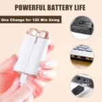 ⁦Rasoir électrique indolore avec lumière LED pour épilation instantanée du menton/lèvre supérieure⁩ - الصورة ⁦7⁩