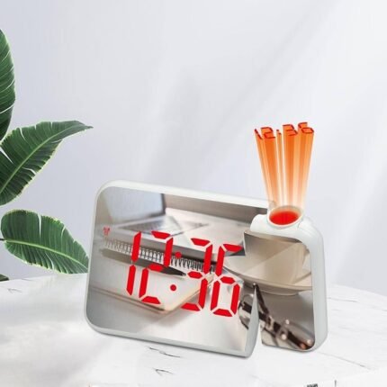 Réveil numérique intelligent avec projecteur 180° TempéRature USB , Snooze DS-8590L