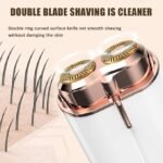 ⁦Rasoir électrique indolore avec lumière LED pour épilation instantanée du menton/lèvre supérieure⁩ - الصورة ⁦2⁩