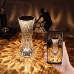 ⁦lampe de table en cristal sans fil Tactile Rgb pour chambre⁩ - الصورة ⁦4⁩