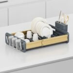 ⁦Egouttoir à Vaisselle Extensible en Aluminium Durable 62118 – مجفف أواني في المطبخ⁩ - الصورة ⁦5⁩