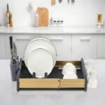 ⁦Egouttoir à Vaisselle Extensible en Aluminium Durable 62118 – مجفف أواني في المطبخ⁩ - الصورة ⁦2⁩