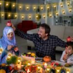 ⁦Guirlande lumineuse Fawanise Ramadan décorative 40 LED / 3M – ستائر أضواء زينة رمضانية من 40 مصباح فانوس 3 أمتار⁩ - الصورة ⁦4⁩