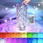 ⁦Lampe led en cristal Diamant style RGB 16 Couleurs⁩ - الصورة ⁦4⁩