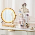 ⁦Organisateur de maquillage rotatif à 360 ° en Crystal acrylique⁩ - الصورة ⁦5⁩