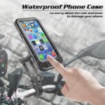 ⁦Support de téléphone portable étanche pour vélo moto réglable à 360 °⁩ - الصورة ⁦5⁩