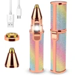 ⁦Rasoir électrique 2 en 1 pour femmes Rechargeable épilateur Facial sans douleur⁩ - الصورة ⁦4⁩