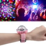 Montre Disco Ball Lumineuse avec ventouse rechargeable - ساعة كرة ديسكو مضيئة قابلة لإعادة الشحن