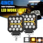 ⁦Phare LED Anti-brouillard 2PCS avec 5 Modes d’éclairage 12V-24V IP68 étanche – مصباح عالي السطوع للسيارات والدراجات النارية⁩ - الصورة ⁦6⁩