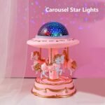 Carrousel Music Box avec projecteur ciel étoilé