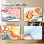 ⁦Coussin de Jeu Bébé - Jouet d'Éveil Sensoriel Montessori avec Animaux Sonores – وسادة البطن للرضع⁩ - الصورة ⁦5⁩