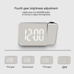 ⁦Réveil numérique intelligent avec projecteur 180° TempéRature USB , Snooze DS-8590L⁩ - الصورة ⁦3⁩