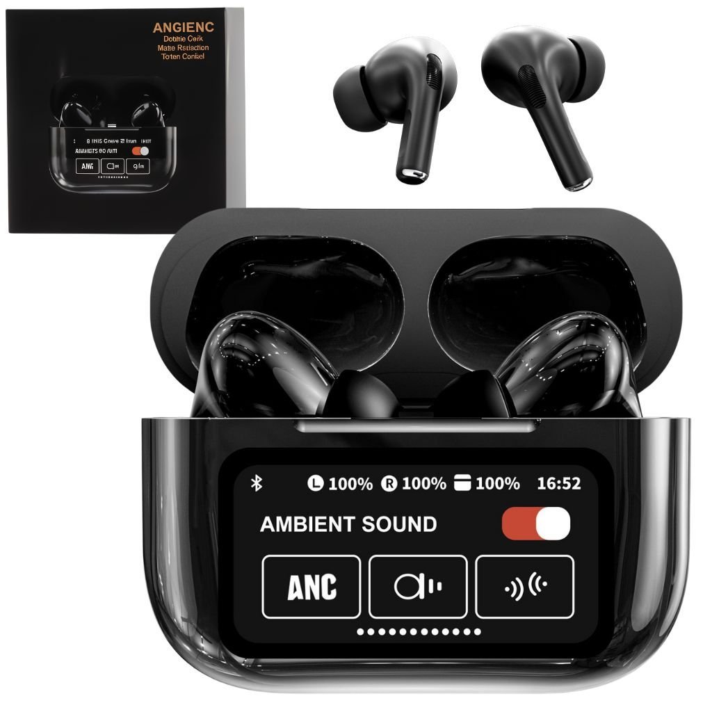 A9PROANC-CNC-2.jpg Écouteurs AIRBUDS avec Réduction de Bruit ANC/ENC – سماعات بعزل الصوت الخارجي - الصورة 1