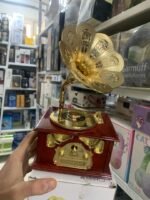 ⁦Phonographe trompette dorée et boîte à Bijoux Décorative – صندوق موسيقي⁩ - الصورة ⁦7⁩