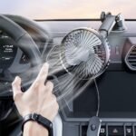 ⁦Ventilateur de Voiture Portable avec Fixation Par Ventouse – مروحة سيارة⁩ - الصورة ⁦4⁩