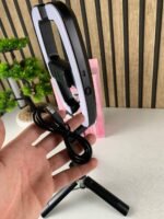 ⁦Perche à Selfie Extensible avec Support pour Téléphone et Lampe LED – عصا سيلفي مع إضاءة مدمجة ويد تحكم⁩ - الصورة ⁦13⁩