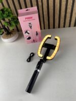 ⁦Perche à Selfie Extensible avec Support pour Téléphone et Lampe LED – عصا سيلفي مع إضاءة مدمجة ويد تحكم⁩ - الصورة ⁦11⁩