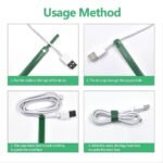 ⁦Lot de 20 Organisateurs de câble réglables réutilisable⁩ - الصورة ⁦5⁩