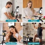 ⁦Kit de Vlogging pour smartphone et appareil photo avec microphone et LED RGB⁩ - الصورة ⁦6⁩
