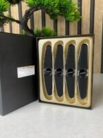 ⁦Protections de bord de portière latérales en caoutchouc et acier chromé 4Pcs – طقم حماية أبواب السيارة⁩ - الصورة ⁦6⁩