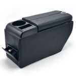 ⁦Organisateur de Console Centrale Voiture avec Accoudoir et Porte-Gobelet USB – منظم أغراض ومسند سيارة⁩ - الصورة ⁦4⁩