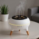 Diffuseur d’huiles essentielles ultrasonique 350 ml avec télécommande et lumières – جهاز تعطير الجو