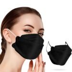 ⁦Lot de 20Pcs Bavettes 3D FFP2 à Quatre couches - علبة كمامات سوداء عالية الجودة⁩ - الصورة ⁦2⁩