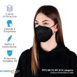 ⁦Lot de 20Pcs Bavettes 3D FFP2 à Quatre couches - علبة كمامات سوداء عالية الجودة⁩ - الصورة ⁦5⁩