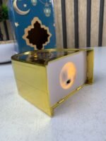 ⁦Lanterne de Ramadan Dorée LED Design Traditionnel avec Silhouette – فانوس مضيء لشهر رمضان⁩ - الصورة ⁦8⁩