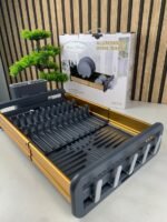 ⁦Egouttoir à Vaisselle Extensible en Aluminium Durable 62118 – مجفف أواني في المطبخ⁩ - الصورة ⁦8⁩