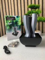 ⁦Fontaine à eau en forme de tour cascade avec boule de cristal et éclairage LED V6⁩ - الصورة ⁦8⁩