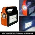 ⁦Kit Panneau Solaire portable avec Torche LED Rechargeable et 2 Lampes – طقم مصباح يعمل بالطاقة الشمسية⁩ - الصورة ⁦3⁩