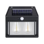 ⁦Double Lanterne Vintage Bougie, nouvelle lampe murale à induction solaire⁩ - الصورة ⁦6⁩