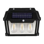 ⁦Triple Lanterne Vintage Bougie, nouvelle lampe murale à induction solaire⁩ - الصورة ⁦4⁩