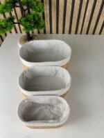 ⁦Ensemble de 3 paniers rangement en bambou de haute qualité⁩ - الصورة ⁦8⁩