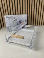 ⁦Égouttoir à vaisselle avec poignées en bois pour cuisine – منظم أواني داخل رف المطبخ⁩ - الصورة ⁦16⁩