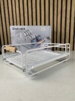 ⁦Égouttoir à vaisselle avec poignées en bois pour cuisine – منظم أواني داخل رف المطبخ⁩ - الصورة ⁦13⁩