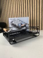 ⁦Égouttoir à vaisselle avec poignées en bois pour cuisine – منظم أواني داخل رف المطبخ⁩ - الصورة ⁦8⁩